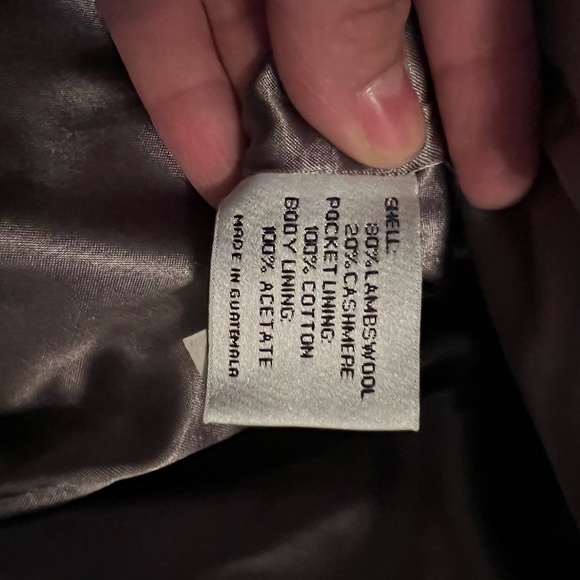 Larry Levine luxe lambs wool and cashmere long coat - Picture 12 of 15